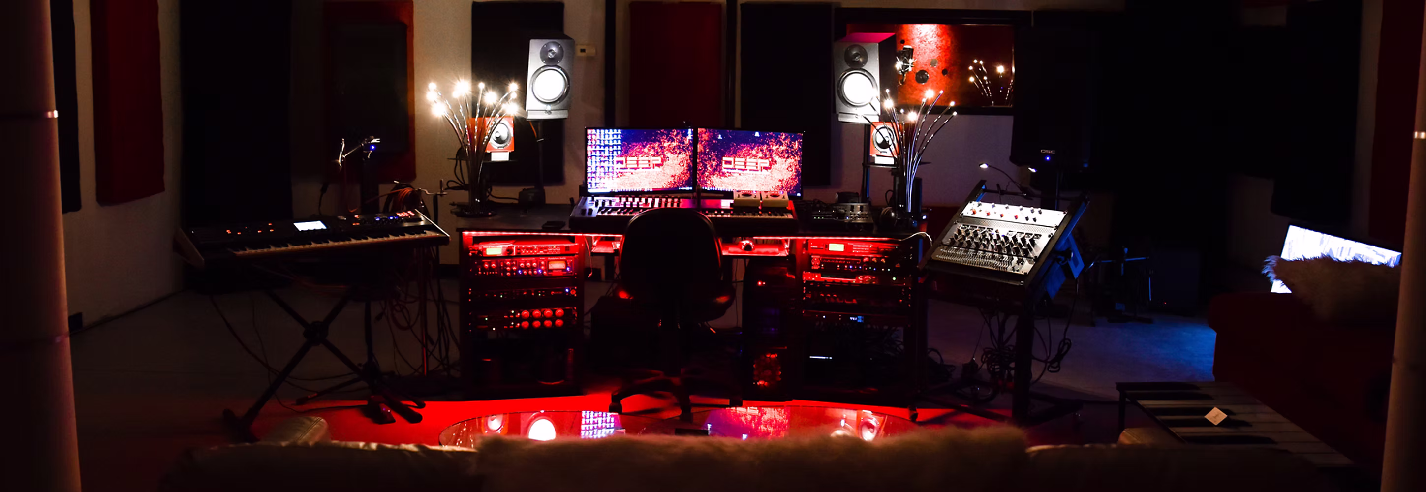 Production session at Deep Productions
