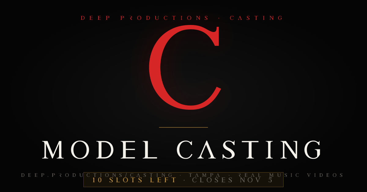 Casting · Deep Productions — Deep Productions